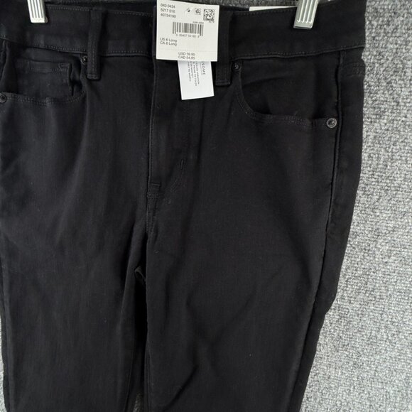 NWT American Eagle High Rise Skinny Kick Next Level Stretch Jeans Black 28W (6) - Picture 3 of 16